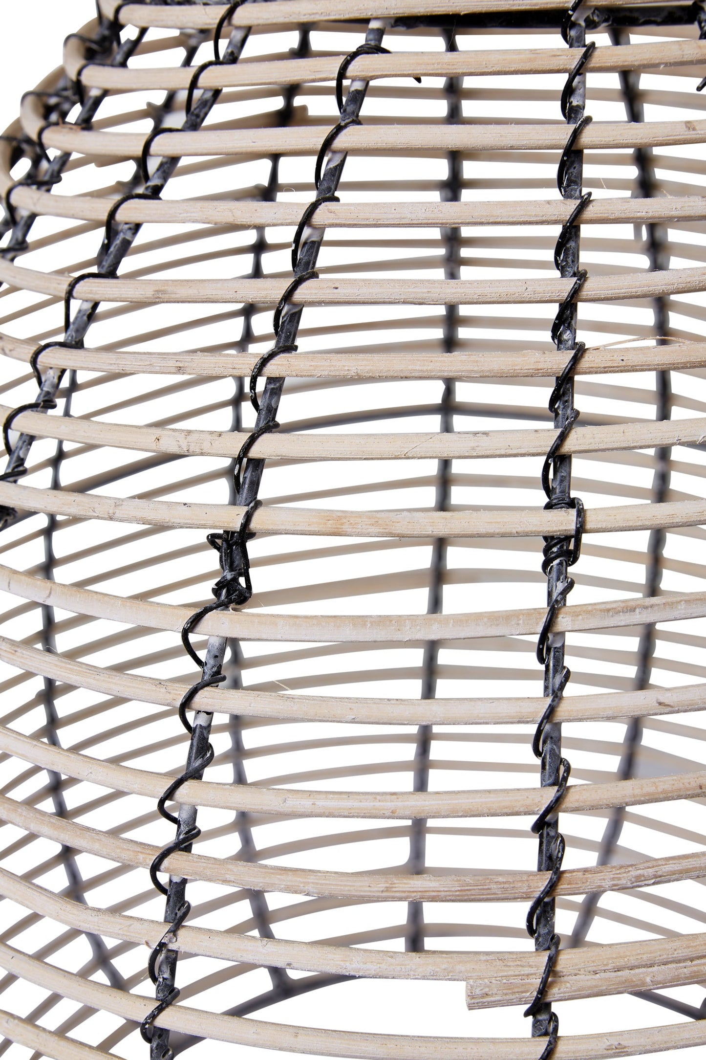 Cappello lampada cupola in rattan