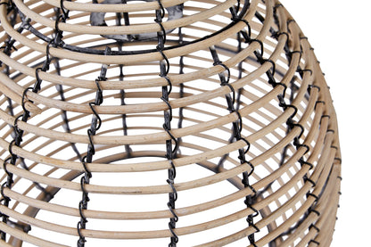 Cappello lampada cupola rattan piccolo