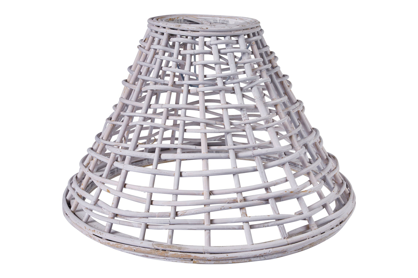 Lampadario - canestro bianco piccolo