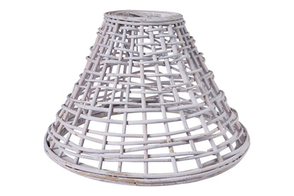 Lampadario - canestro bianco piccolo