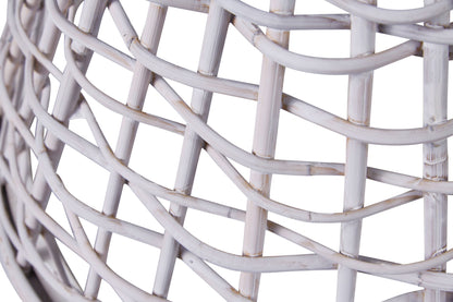 Lampadario - canestro bianco piccolo