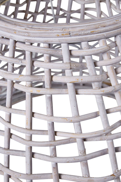 Lampadario - canestro bianco grande