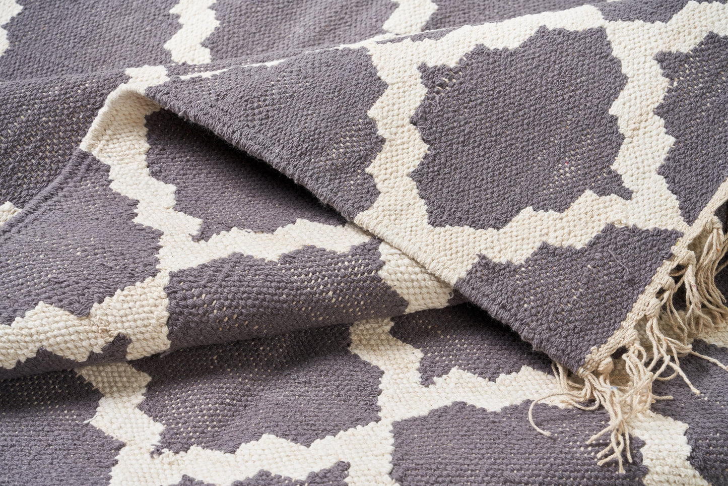 Tappeto fantasia dali grigio e bianco 140x200