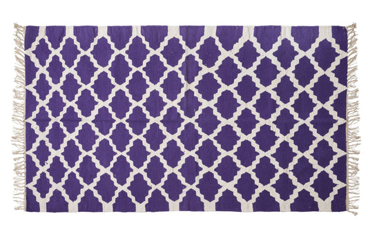 Tappeto fantasia dali blu e bianco 90x150