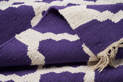 Tappeto fantasia dali blu e bianco 90x150