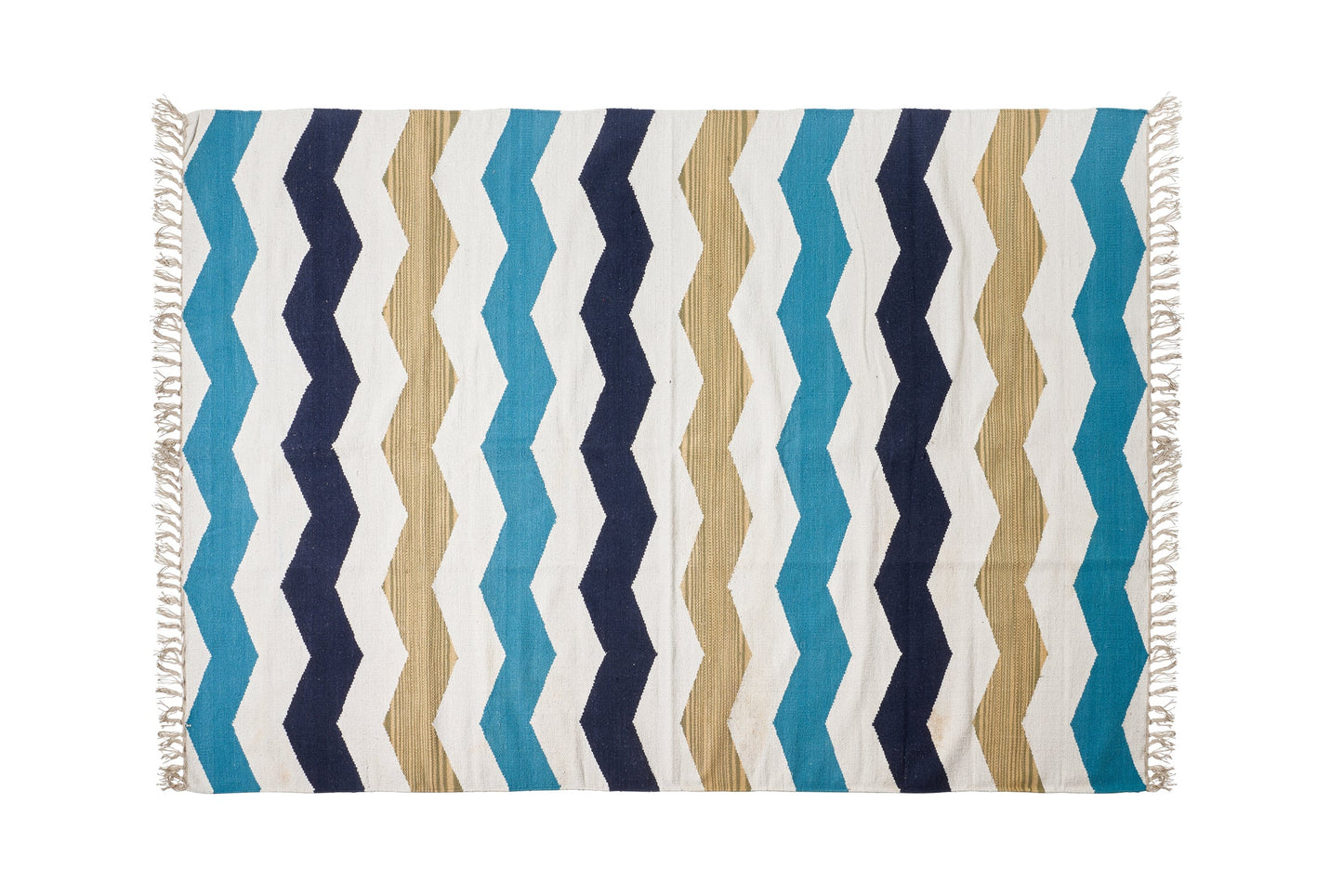 Tappeto zig zag strisce colorate 140x200