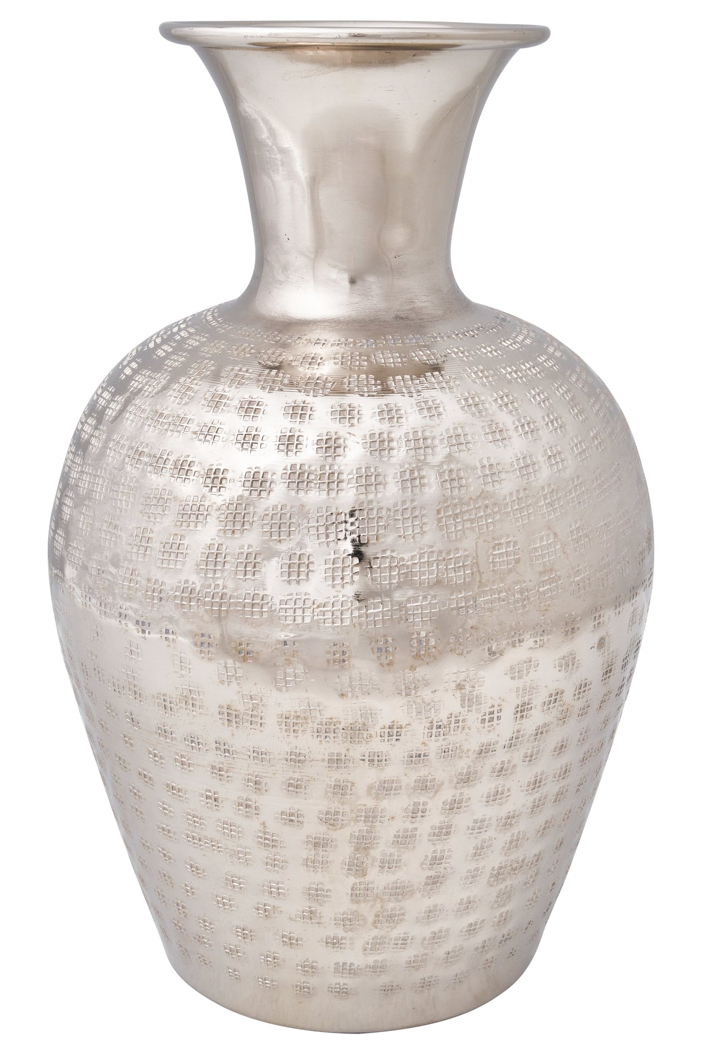 Vaso grande color argento