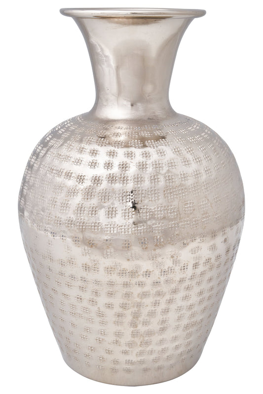 Vaso grande color argento