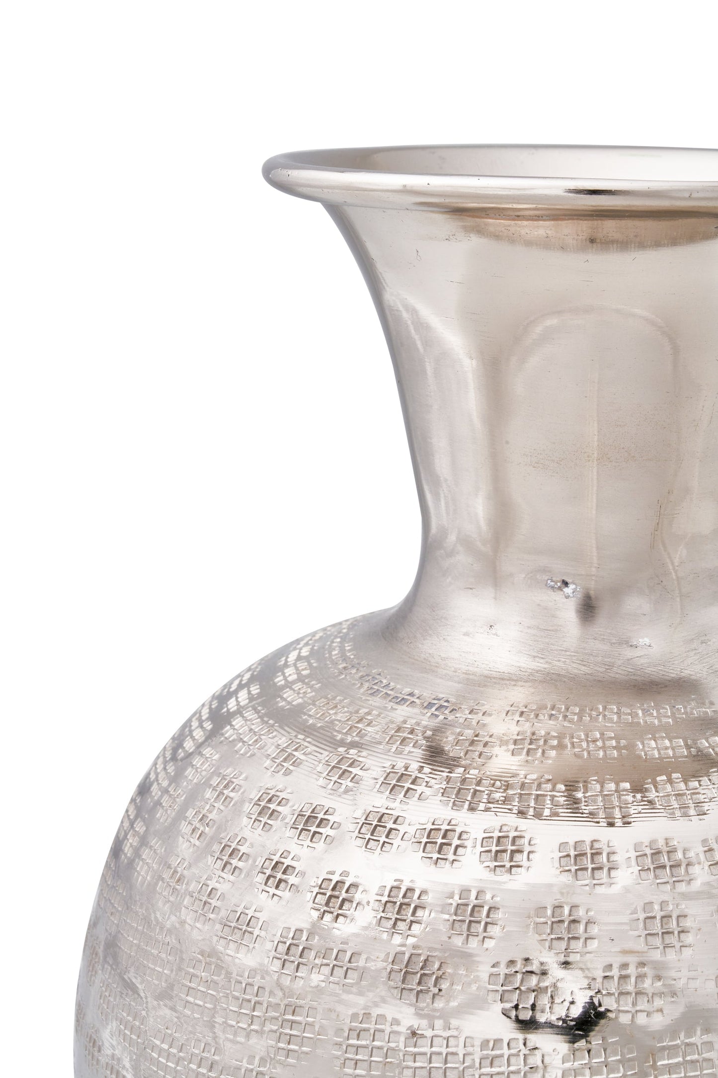 Vaso grande color argento