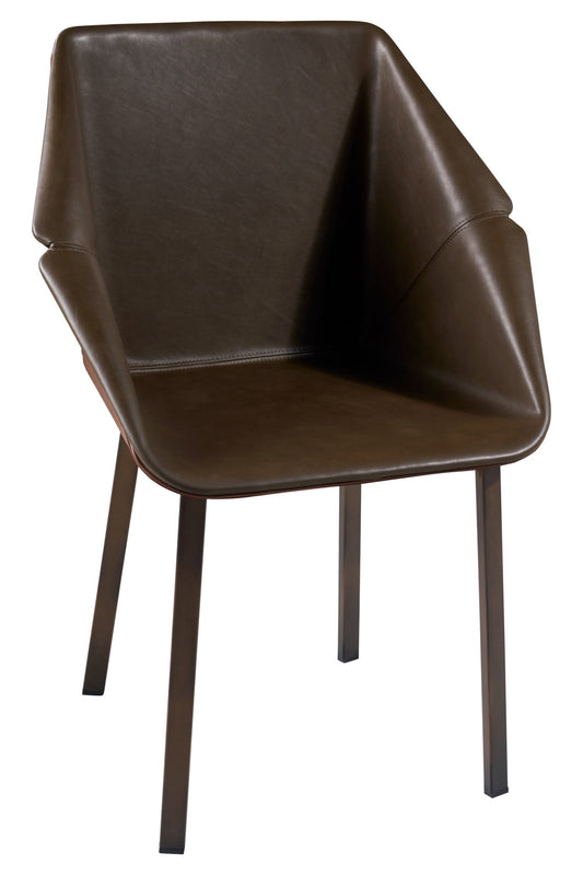 Adonis sedia - imbottita interno marrone fuori