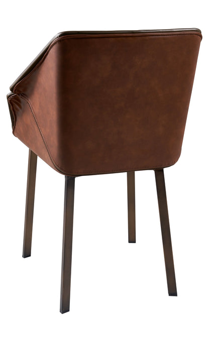Adonis sedia - imbottita interno marrone fuori