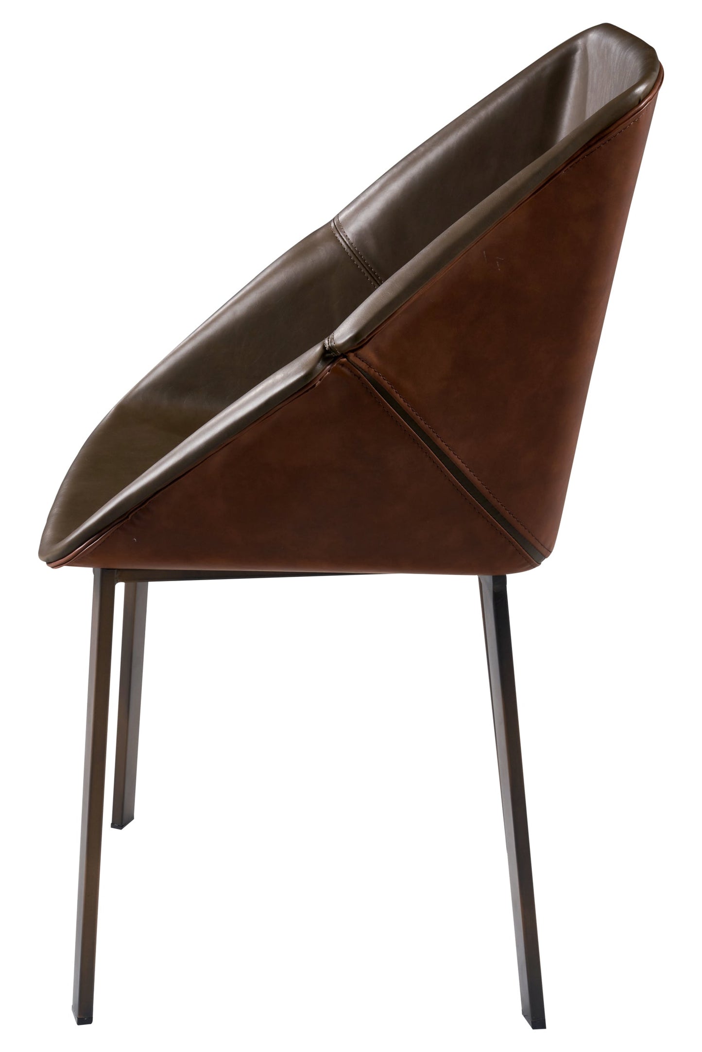 Adonis sedia - imbottita interno marrone fuori