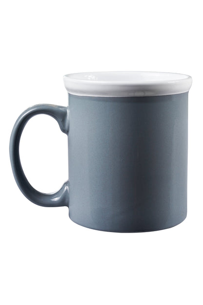 Imperfetto - lauro tazza grande grigio e bianco