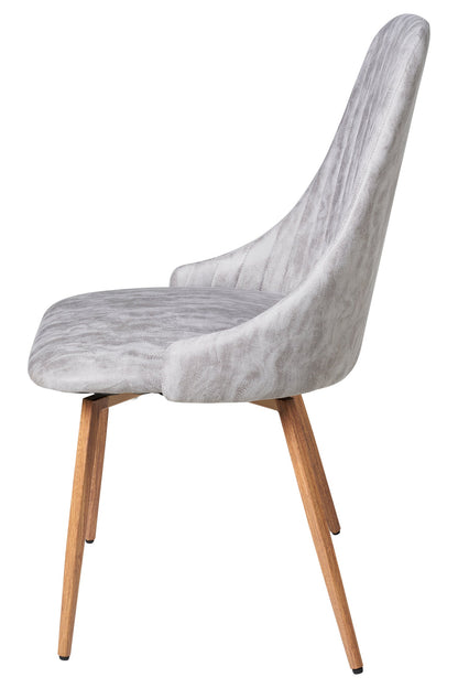 Terese - sedia giro 180 grigia chiara