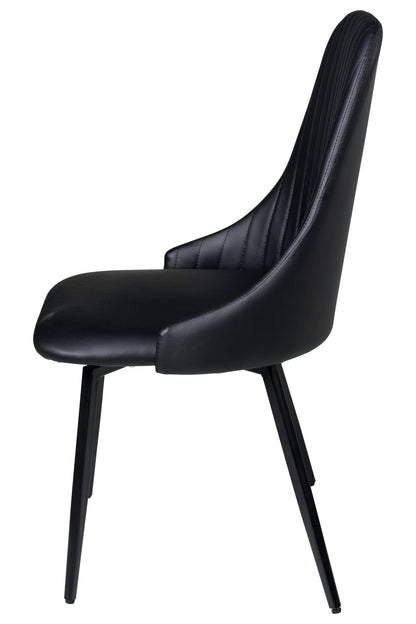 Elvis - sedia in pu nera