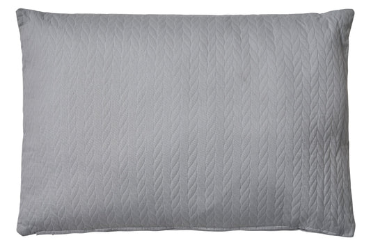 Treccia - cuscino grigio 50x70 con interno