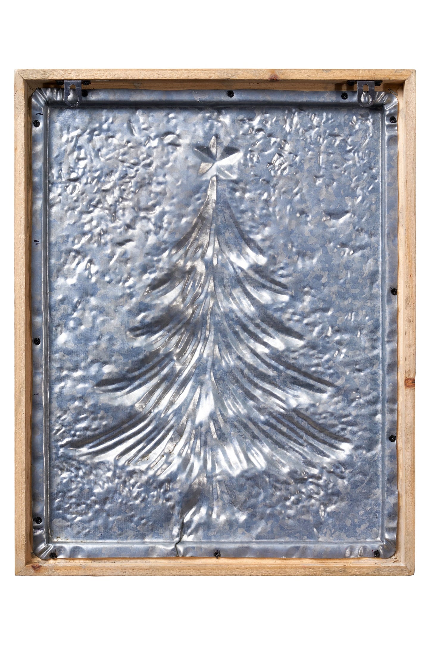 Allegro - Quadretto Metallo Albero In Rilievo Innevato