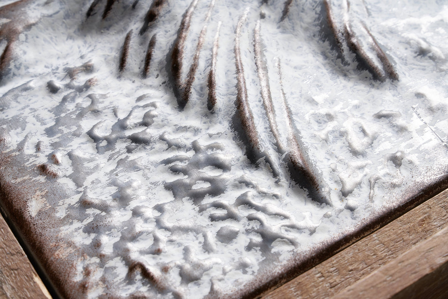 Allegro - Quadretto Metallo Albero In Rilievo Innevato