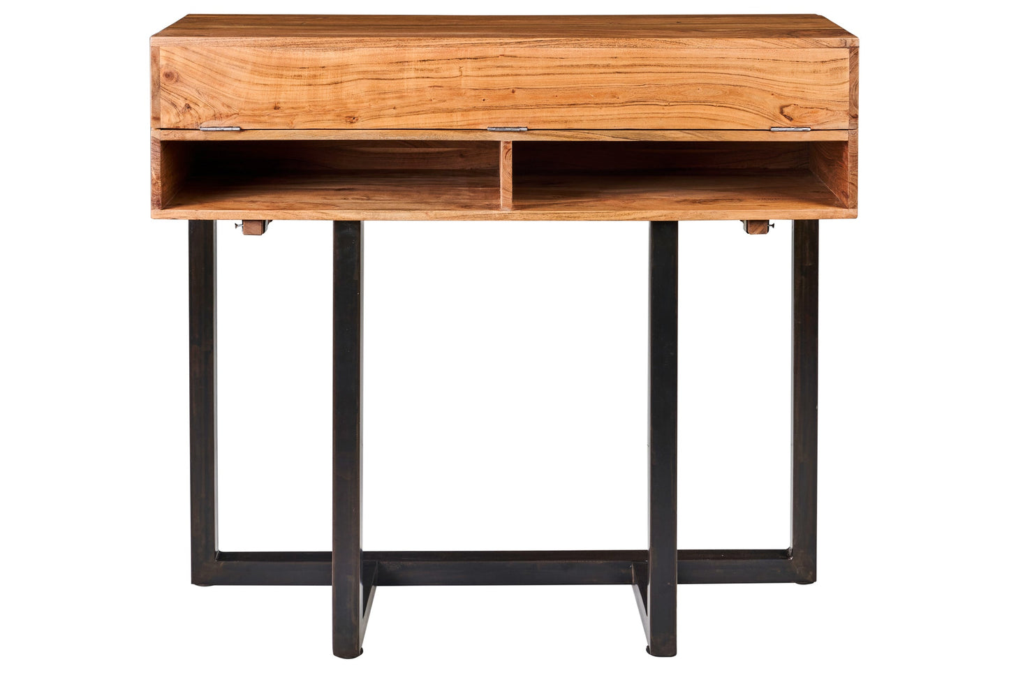 Scrivania con gambe in ferro