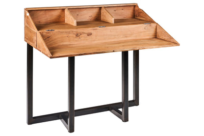 Scrivania con gambe in ferro