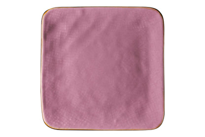 Mediterraneo - Piattino Quadrato Pane Rosa