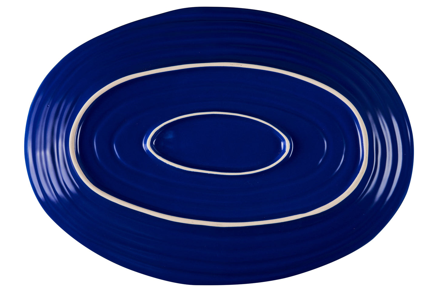 Mediterraneo - Vassoio Grande Ovale Blu