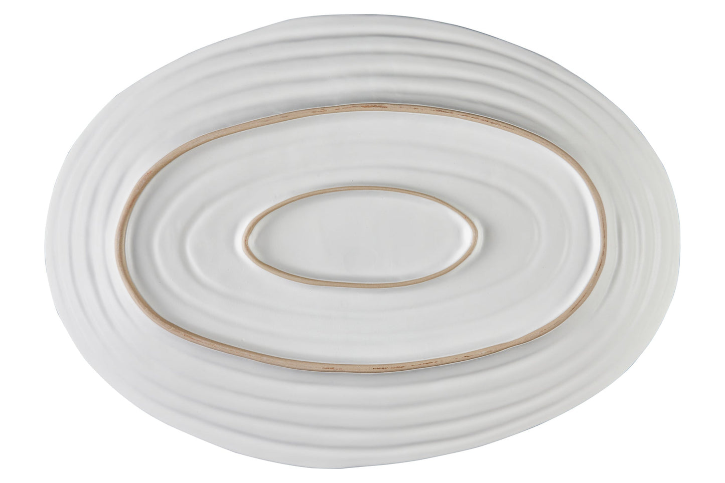 Mediterraneo - Vassoio Grande Ovale Bianco