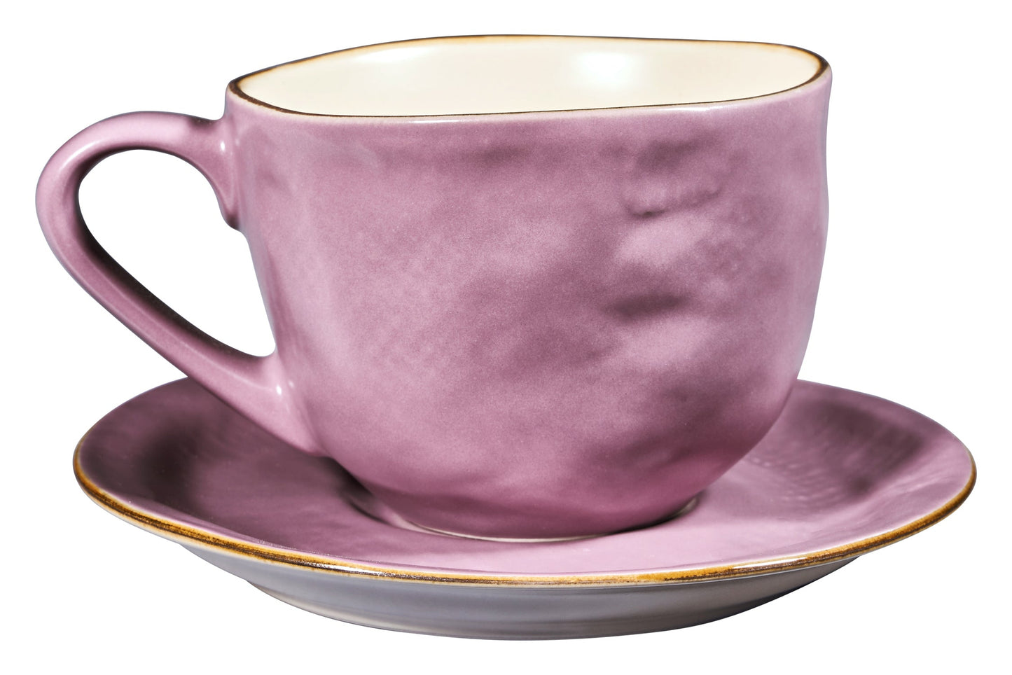 Mediterraneo - Tazza Macchiata con Piattino Rosa