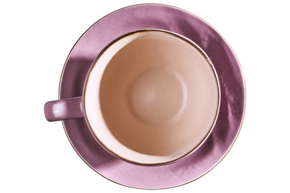 Mediterraneo - Tazza Macchiata con Piattino Rosa