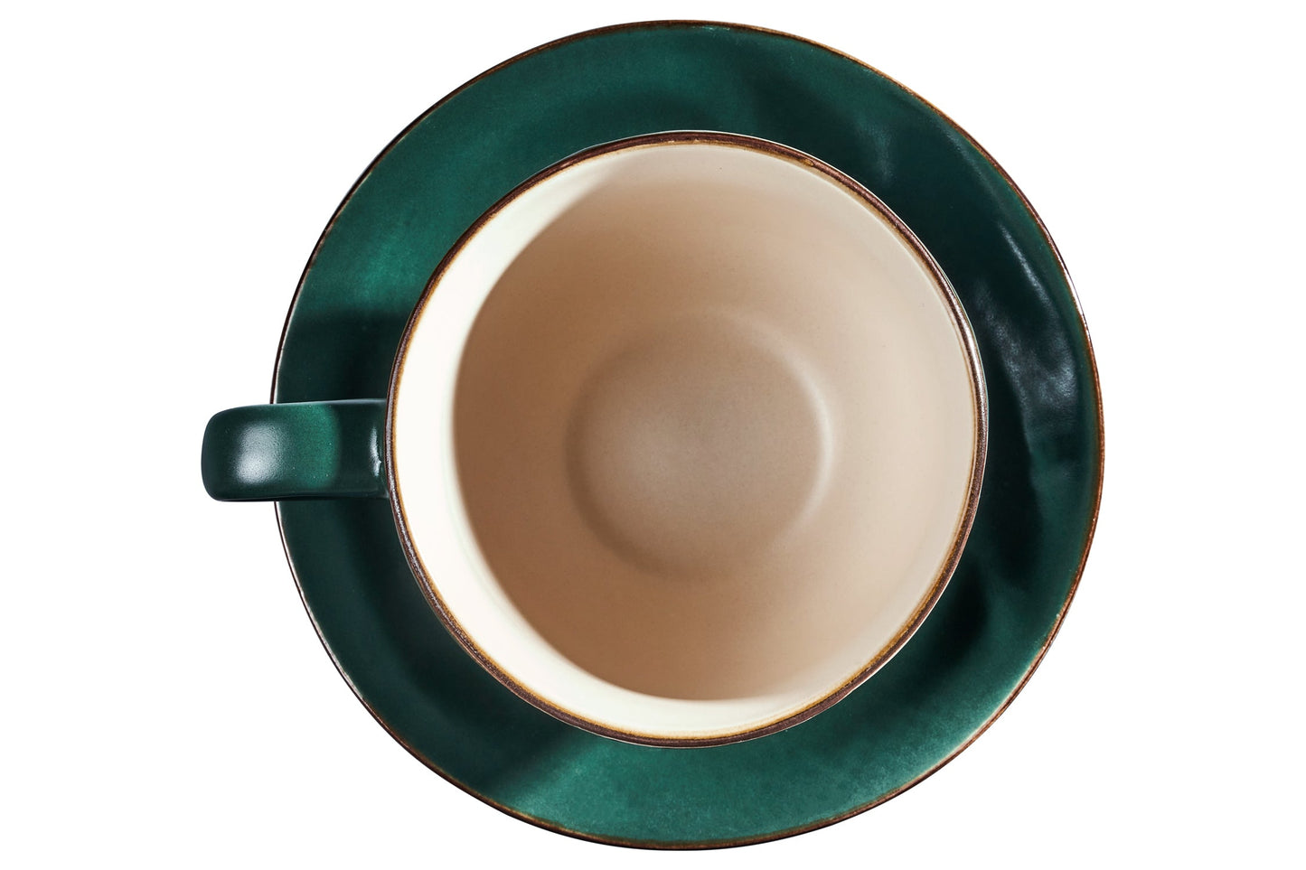 Mediterraneo - Tazza Macchiata con Piattino Verde