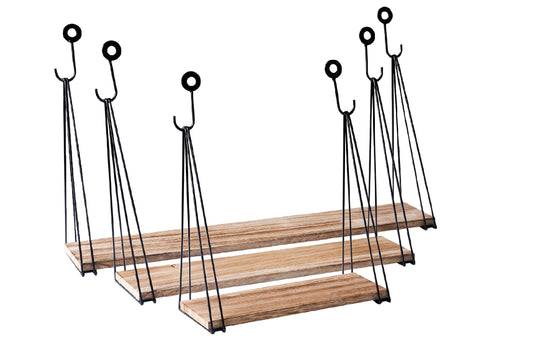 Mensole con ganci set 1/3