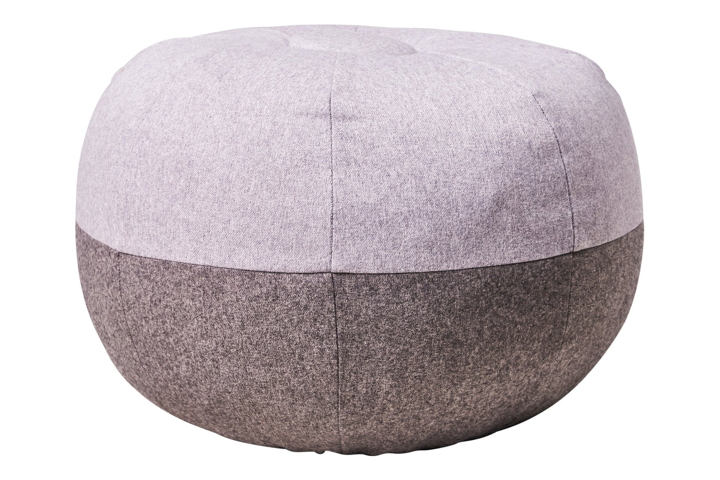 Oberon - pouf bicolore grigio