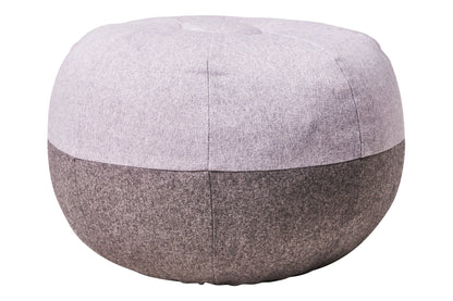 Oberon - pouf bicolore grigio
