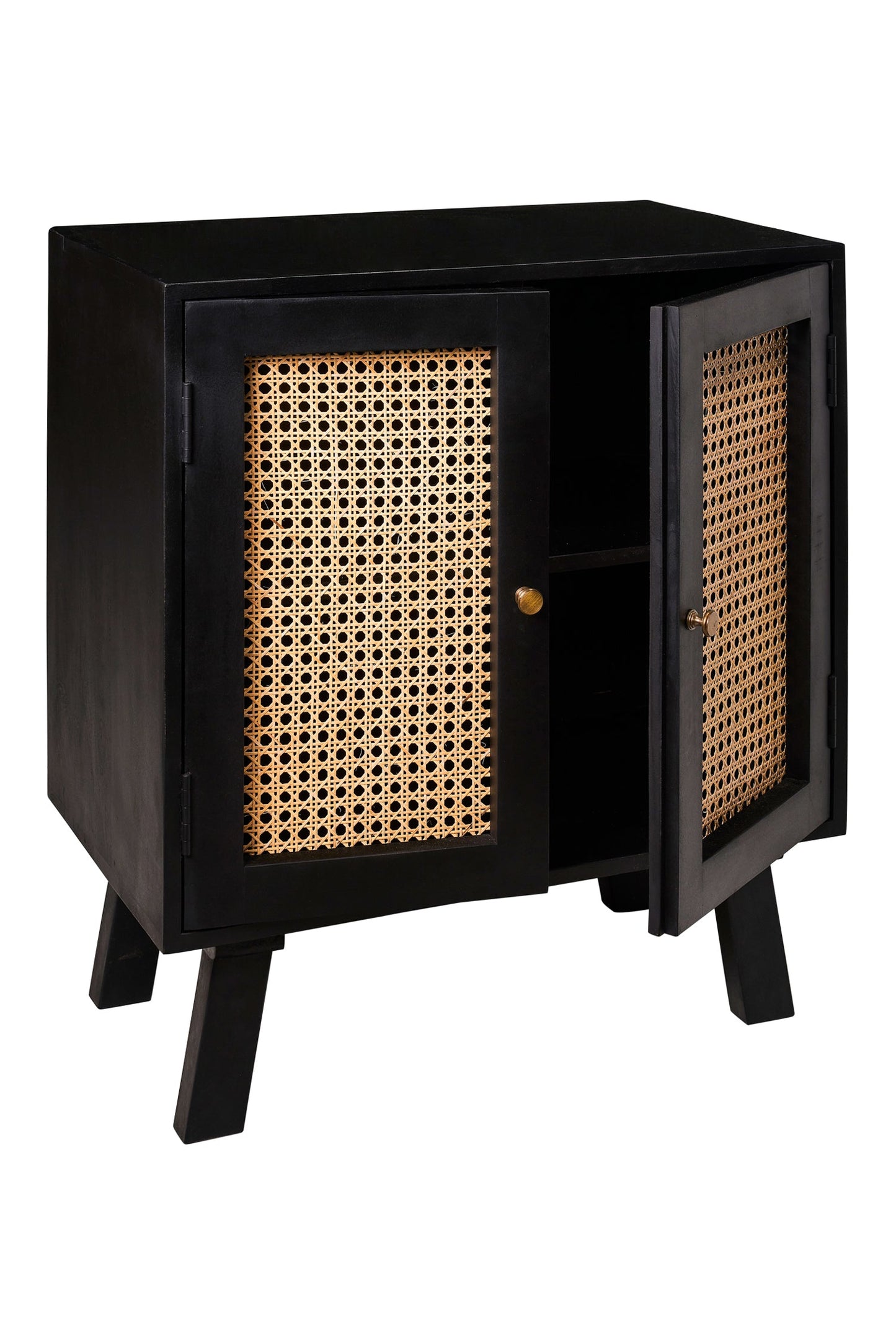 Mozart - mobiletto 2 ante nero