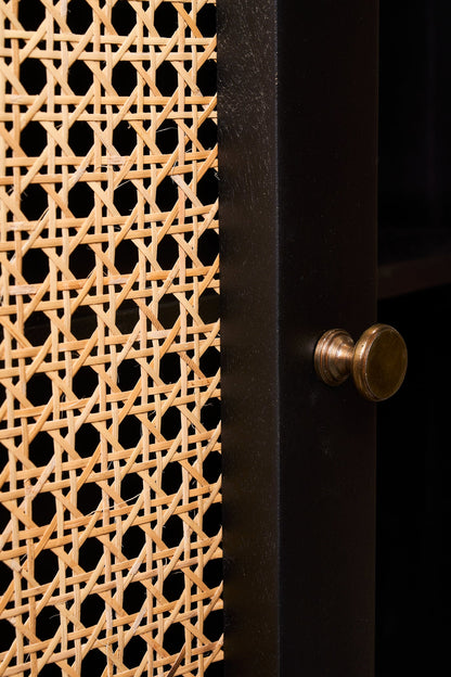 Mozart - mobiletto 2 ante nero