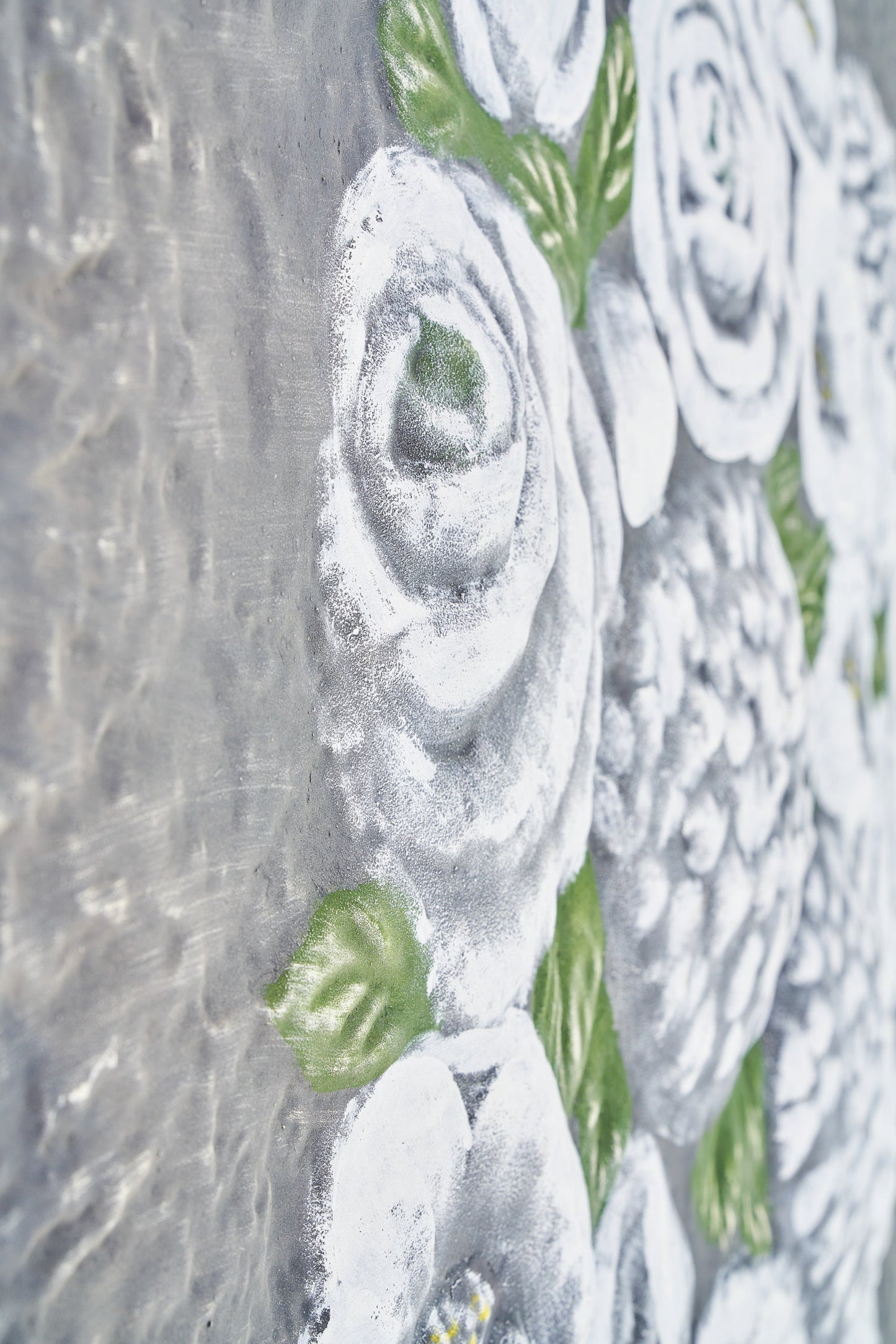 Natura morta - quadro bouquet fondo grigio