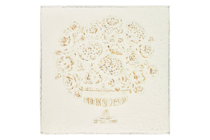 Natura morta - quadro bouquet bianco anticato