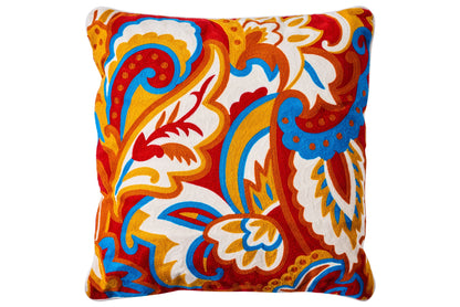 Ricamo - cuscino foliage yellow red