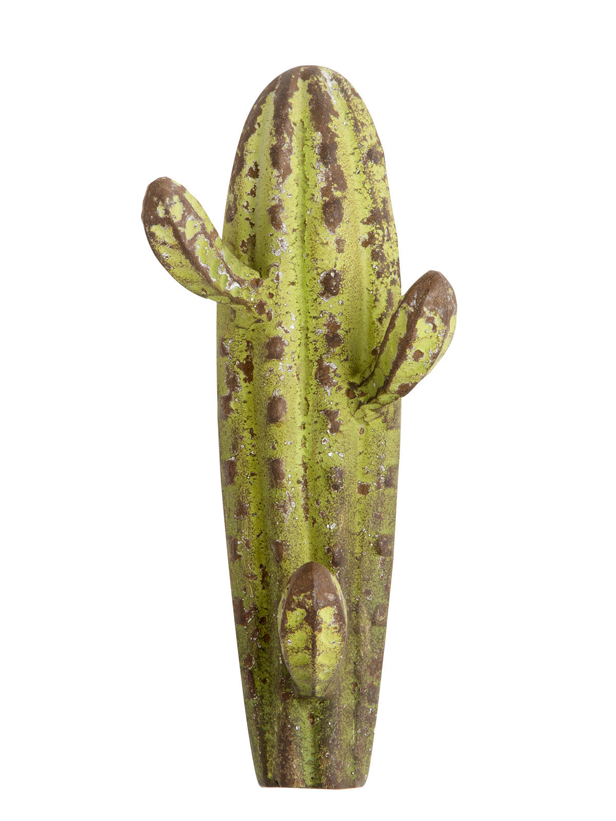 Cactus - attaccapanni in metallo verde - 3 ganci