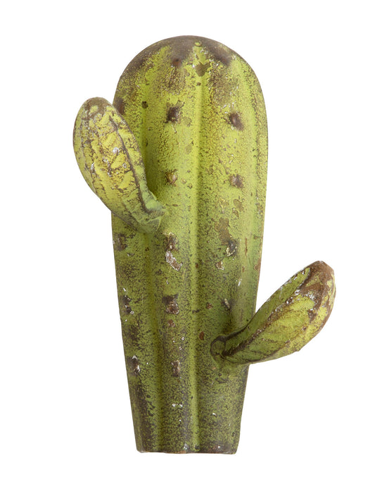 Cactus - attaccapanni in metallo verde - 2 ganci