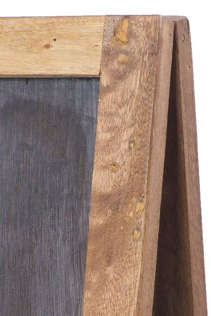 Lavagna da terra doppia aperta a libro