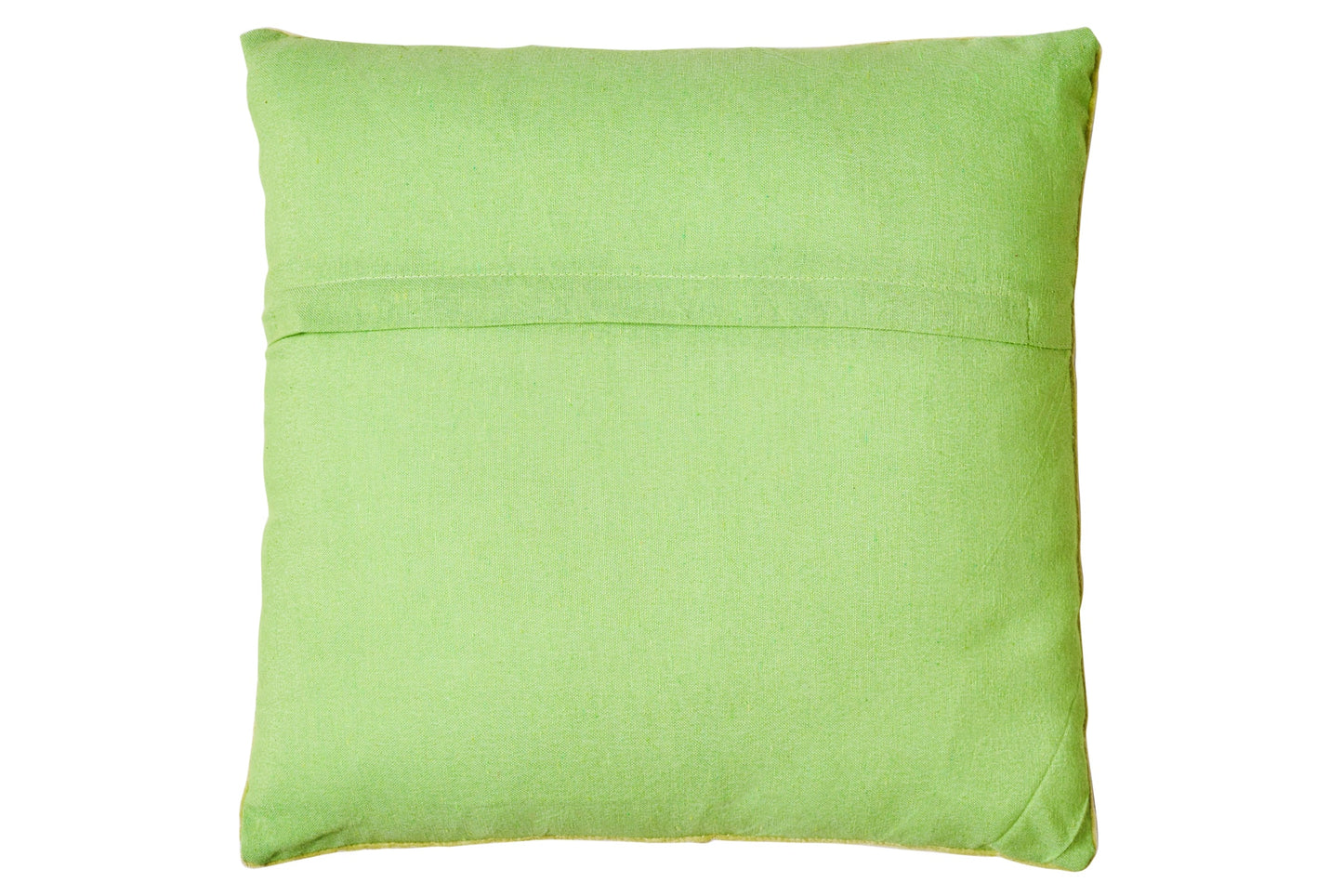 Cuscino - velluto e cotone giallo