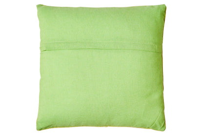 Cuscino - velluto e cotone giallo