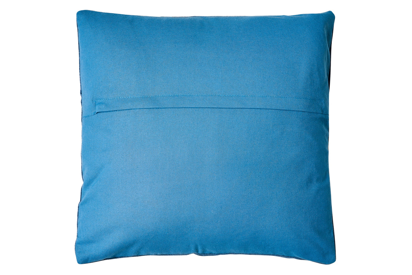 Cuscino - velluto di cotone azzurro