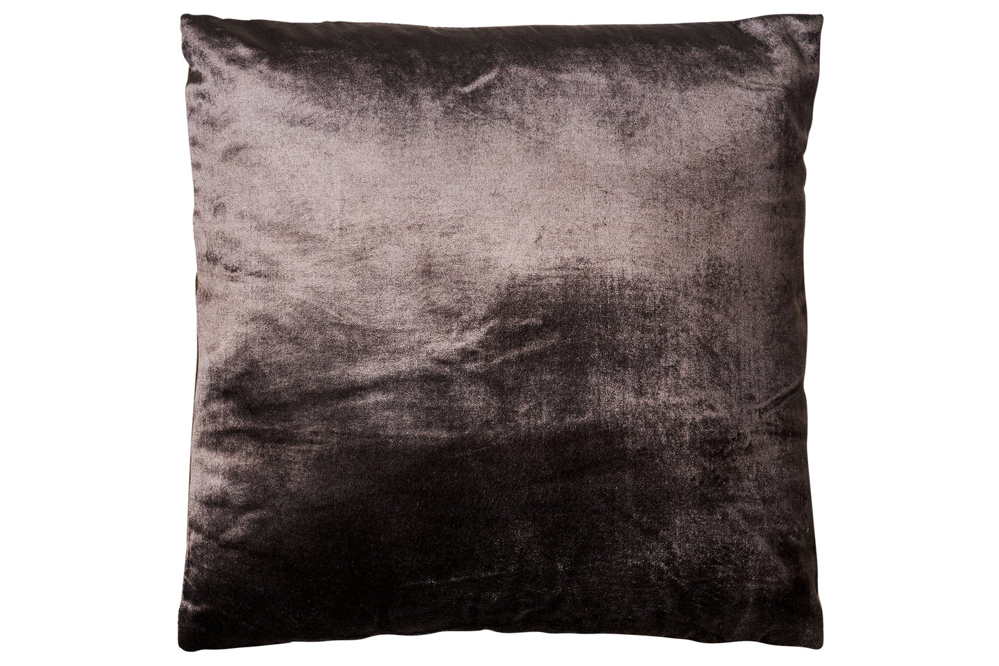 Cuscino - velluto di cotone grigio fango