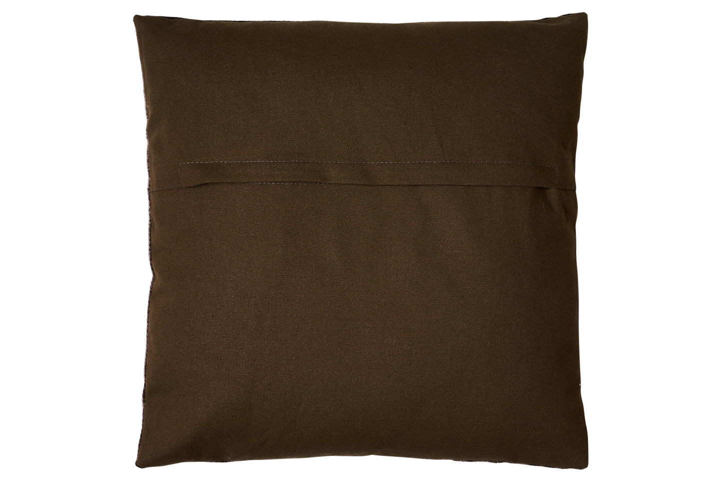 Cuscino - velluto di cotone grigio fango