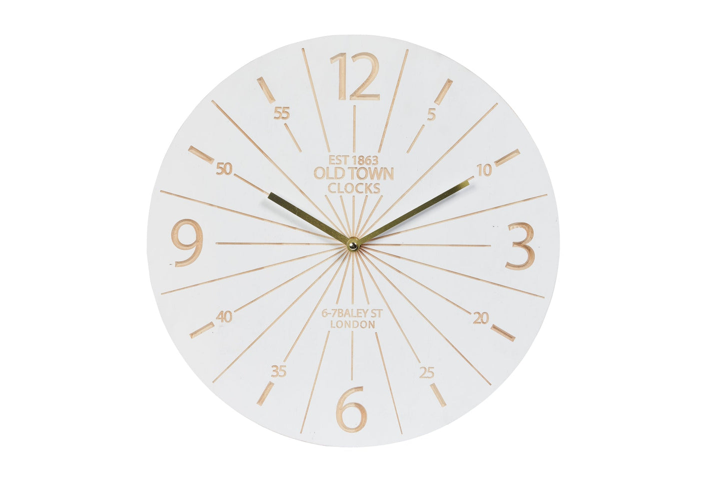 Est 1853 - orologio da appendere bianco