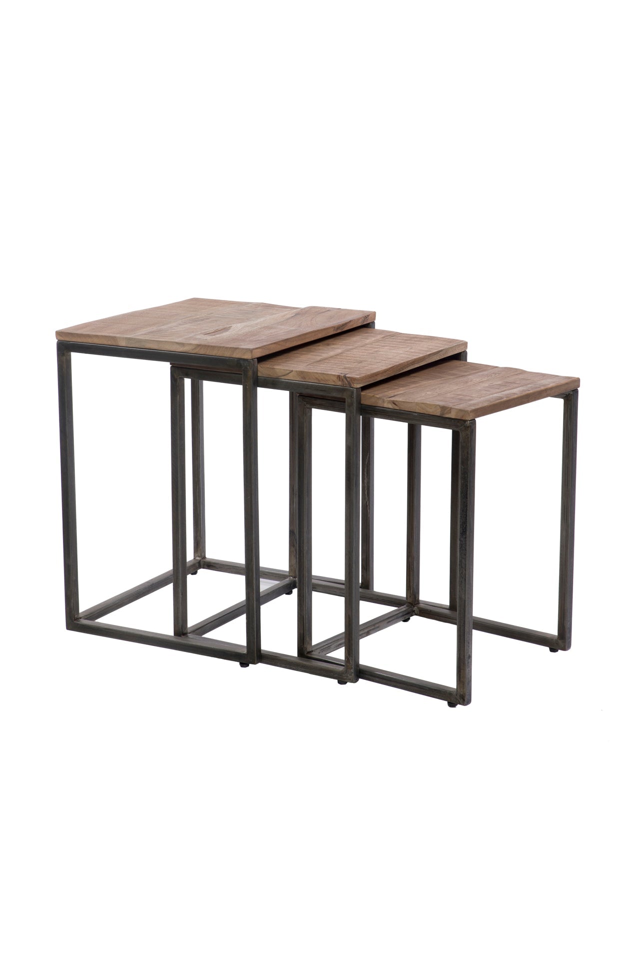 Tavolino basso in legno - set 1/3