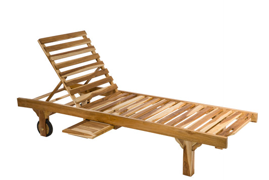 Lettino prendisole in legno