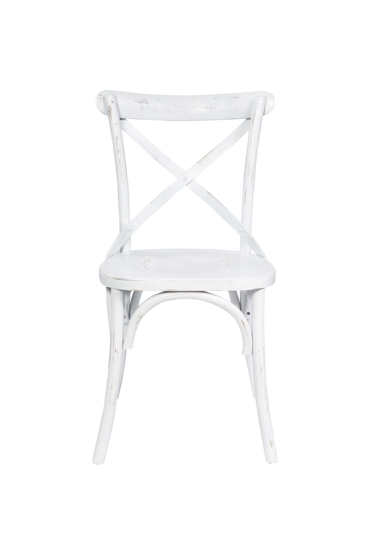 Sedia legno bianca intrecciato legno